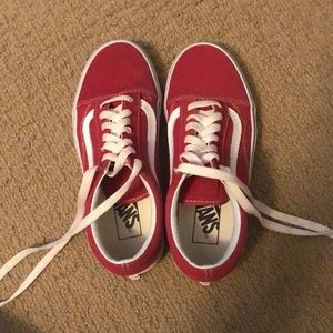 vans old skool cherry chex skate shoe